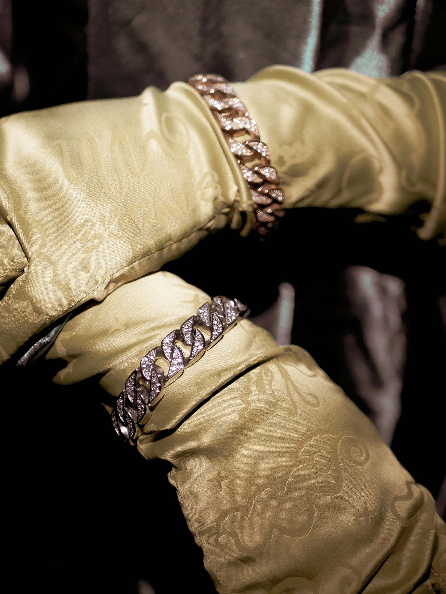 Diamond Prong Cuban Chain Bracelet