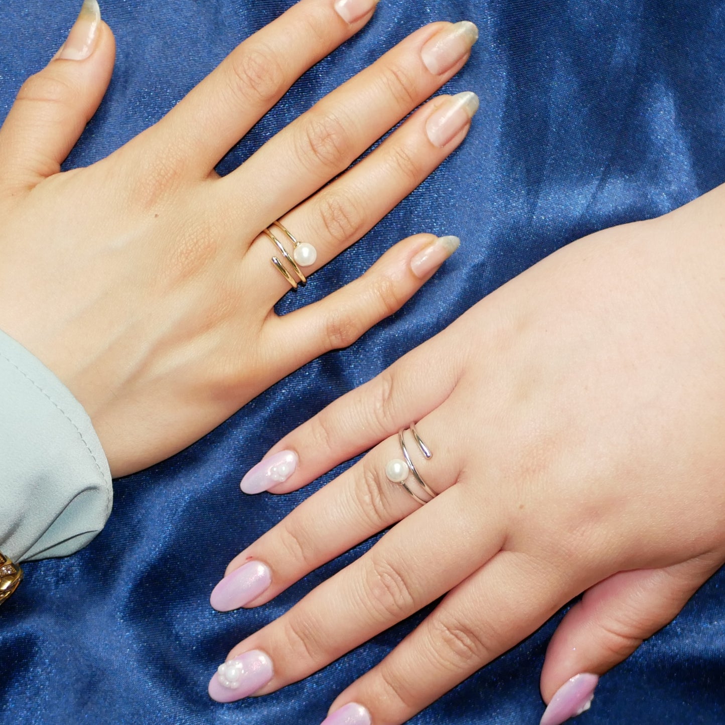 Pearl treasure loop ring