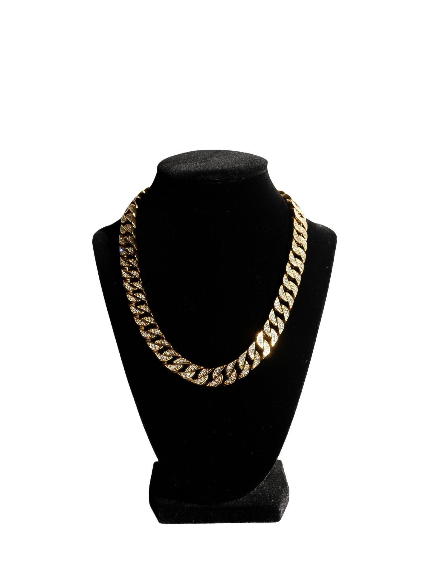 Diamond Prong Cuban Chain Necklace